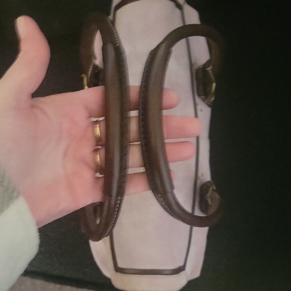 Coach Leather Suede And Leather Handbag - Picture 2 of 7